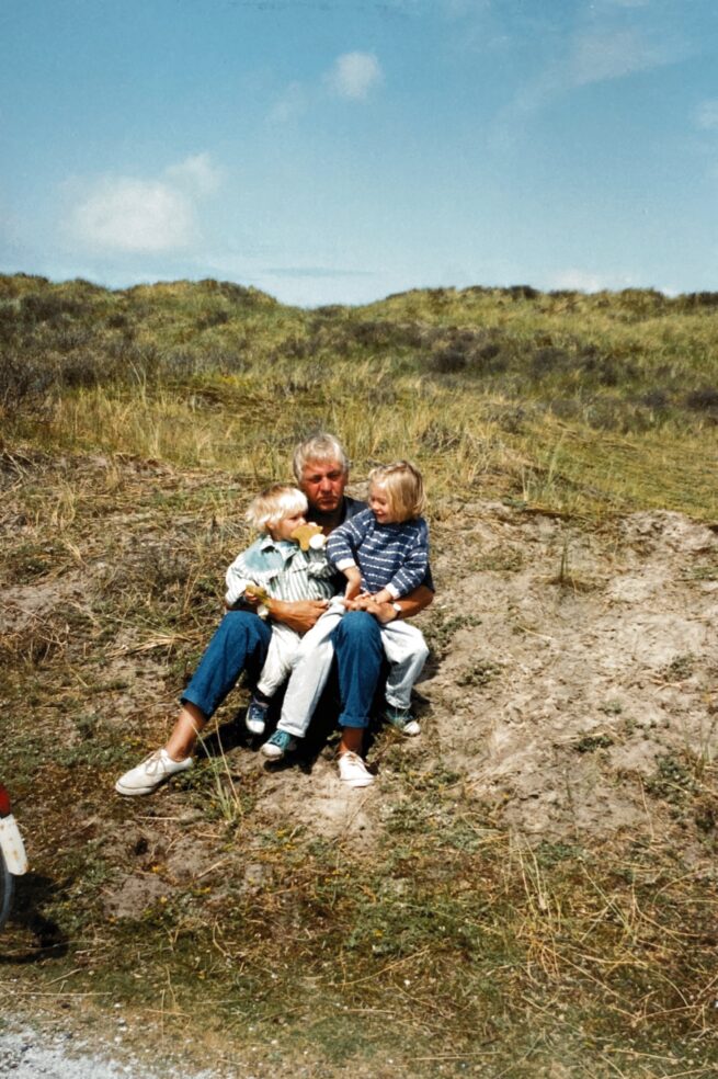 Familiefoto Marte met haar vader en broer