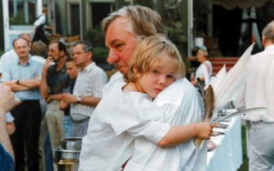 Familiefoto van Marte en haar vader